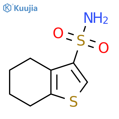 4,5,6,7-tetrahydro-1-benzothiophene-3-sulfonamide structure