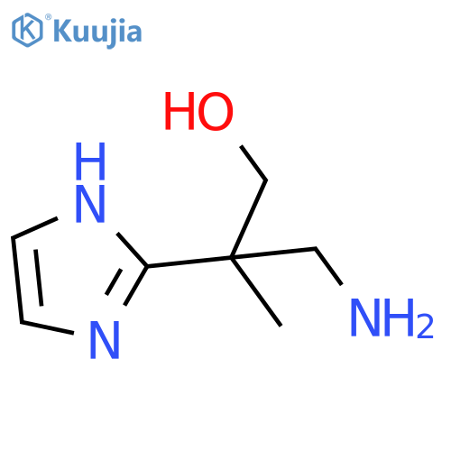 3-amino-2-(1H-imidazol-2-yl)-2-methylpropan-1-ol structure