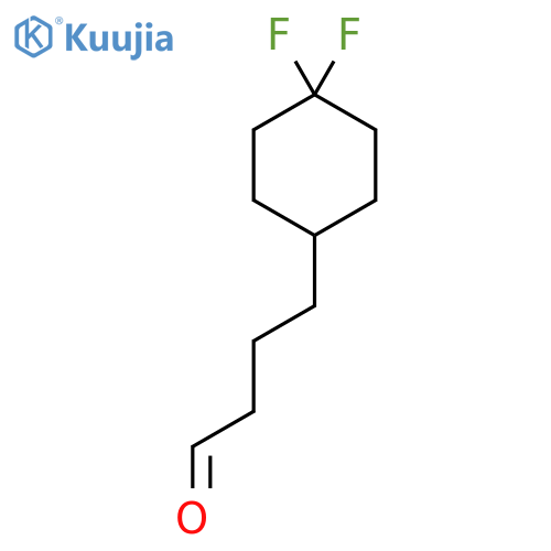 4-(4,4-difluorocyclohexyl)butanal structure