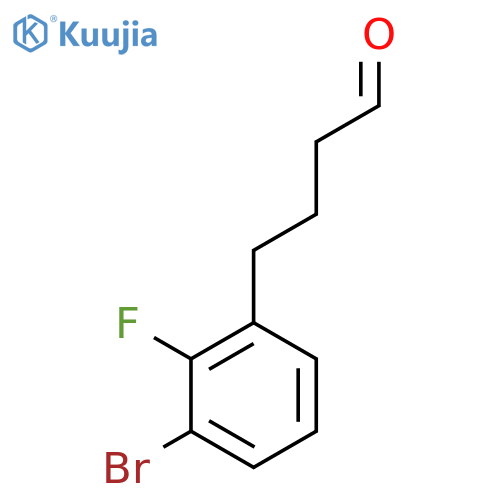 4-(3-bromo-2-fluorophenyl)butanal structure