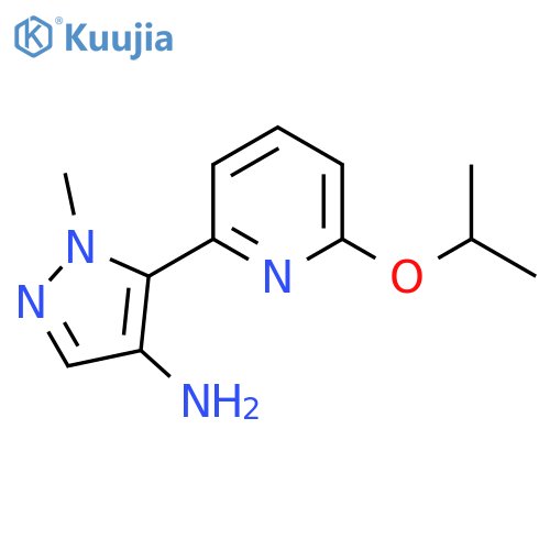 1-methyl-5-6-(propan-2-yloxy)pyridin-2-yl-1H-pyrazol-4-amine structure