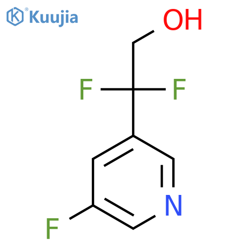 2,2-difluoro-2-(5-fluoropyridin-3-yl)ethan-1-ol structure