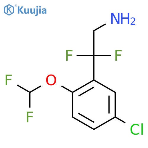 2-5-chloro-2-(difluoromethoxy)phenyl-2,2-difluoroethan-1-amine structure