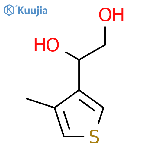 1-(4-methylthiophen-3-yl)ethane-1,2-diol structure
