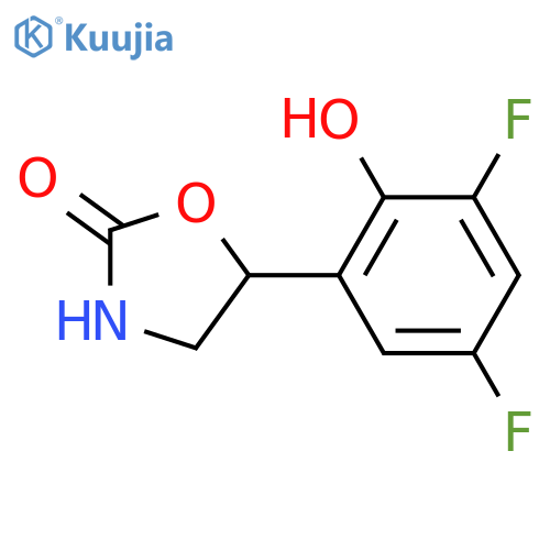 5-(3,5-difluoro-2-hydroxyphenyl)-1,3-oxazolidin-2-one structure