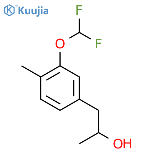 1-3-(difluoromethoxy)-4-methylphenylpropan-2-ol structure