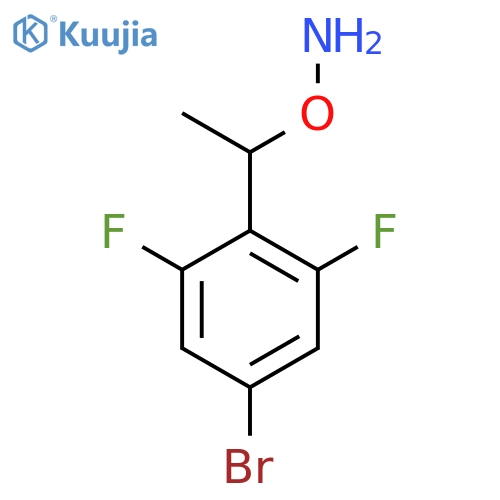 O-1-(4-bromo-2,6-difluorophenyl)ethylhydroxylamine structure