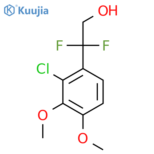 2-(2-chloro-3,4-dimethoxyphenyl)-2,2-difluoroethan-1-ol structure