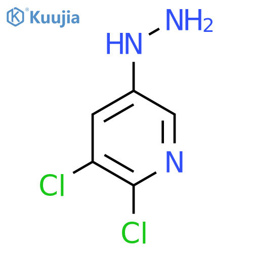 2,3-dichloro-5-hydrazinylpyridine structure