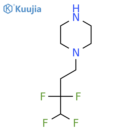 1-(3,3,4,4-tetrafluorobutyl)piperazine structure