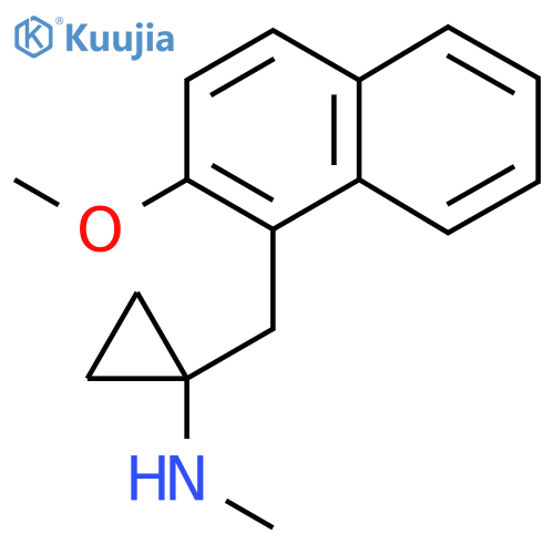 1-(2-methoxynaphthalen-1-yl)methyl-N-methylcyclopropan-1-amine structure