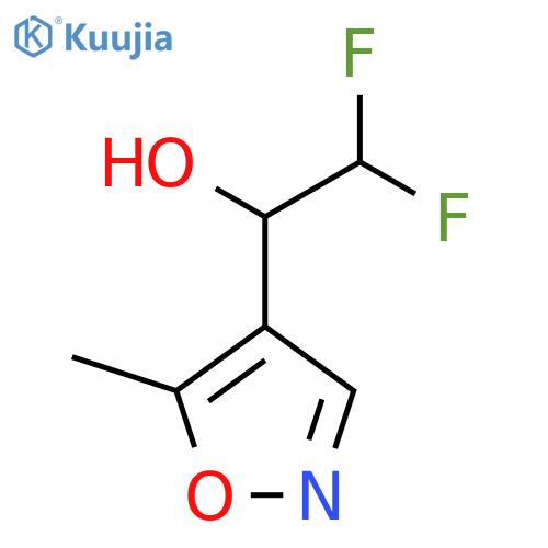 2,2-difluoro-1-(5-methyl-1,2-oxazol-4-yl)ethan-1-ol structure