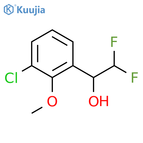 1-(3-chloro-2-methoxyphenyl)-2,2-difluoroethan-1-ol structure