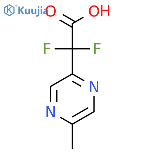 2,2-difluoro-2-(5-methylpyrazin-2-yl)acetic acid structure