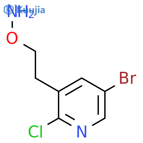 O-2-(5-bromo-2-chloropyridin-3-yl)ethylhydroxylamine structure