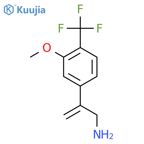 2-3-methoxy-4-(trifluoromethyl)phenylprop-2-en-1-amine structure