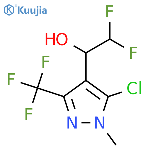 1-5-chloro-1-methyl-3-(trifluoromethyl)-1H-pyrazol-4-yl-2,2-difluoroethan-1-ol structure