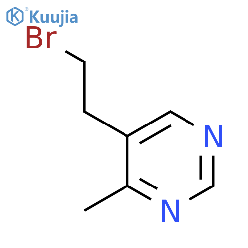 5-(2-bromoethyl)-4-methylpyrimidine structure