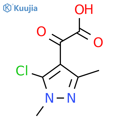 2-(5-chloro-1,3-dimethyl-1H-pyrazol-4-yl)-2-oxoacetic acid structure
