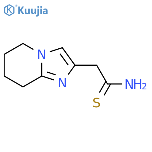 2-{5H,6H,7H,8H-imidazo1,2-apyridin-2-yl}ethanethioamide structure