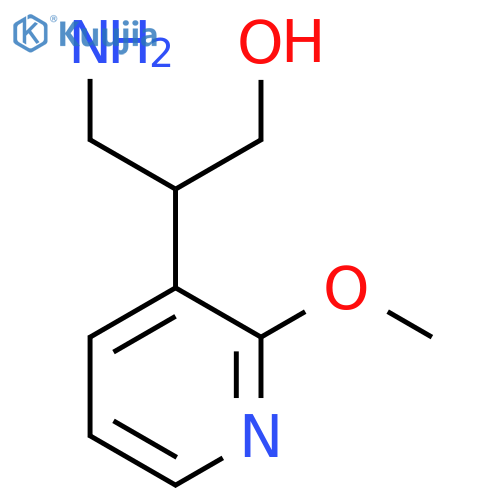 3-amino-2-(2-methoxypyridin-3-yl)propan-1-ol structure