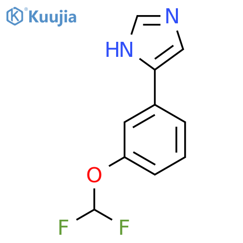 4-3-(difluoromethoxy)phenyl-1H-imidazole structure