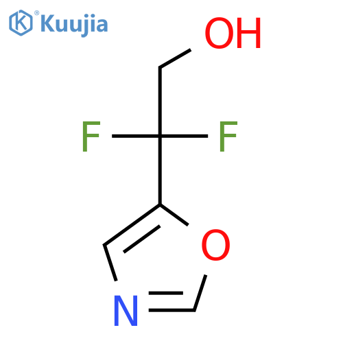 2,2-difluoro-2-(1,3-oxazol-5-yl)ethan-1-ol structure