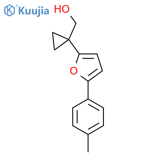 {1-5-(4-methylphenyl)furan-2-ylcyclopropyl}methanol structure