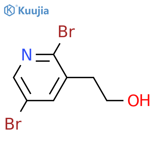 2-(2,5-Dibromopyridin-3-yl)ethan-1-ol structure