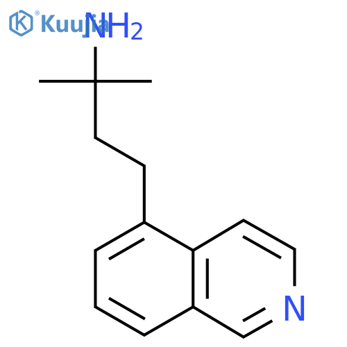 4-(isoquinolin-5-yl)-2-methylbutan-2-amine structure