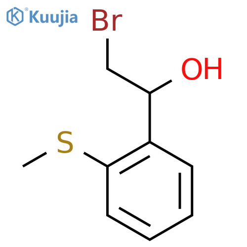 2-bromo-1-2-(methylsulfanyl)phenylethan-1-ol structure