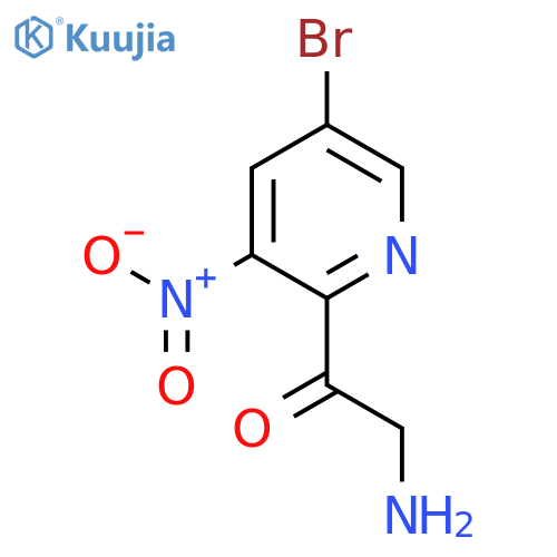 2-amino-1-(5-bromo-3-nitropyridin-2-yl)ethan-1-one structure