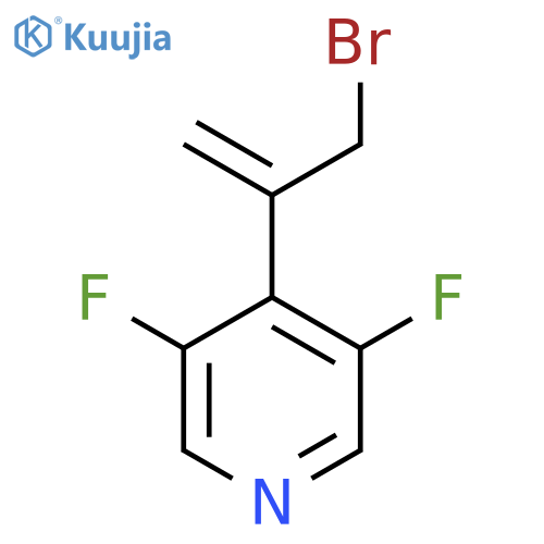 4-(3-bromoprop-1-en-2-yl)-3,5-difluoropyridine structure