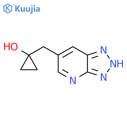 1-({3H-1,2,3triazolo4,5-bpyridin-6-yl}methyl)cyclopropan-1-ol structure