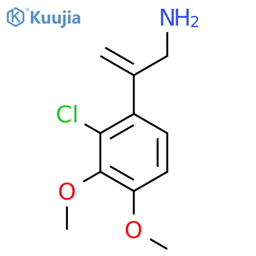 2-(2-chloro-3,4-dimethoxyphenyl)prop-2-en-1-amine structure