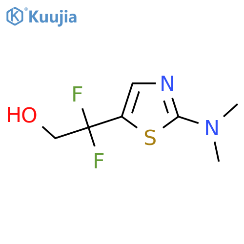 2-2-(dimethylamino)-1,3-thiazol-5-yl-2,2-difluoroethan-1-ol structure