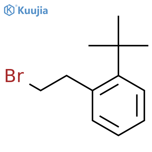 1-(2-bromoethyl)-2-tert-butylbenzene structure