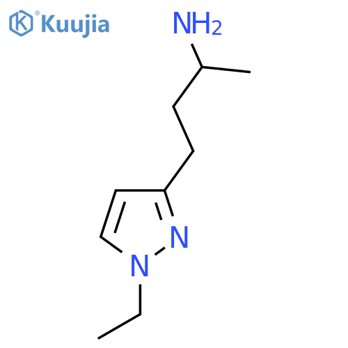 4-(1-ethyl-1H-pyrazol-3-yl)butan-2-amine structure