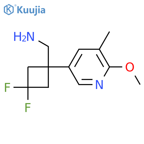 3,3-difluoro-1-(6-methoxy-5-methylpyridin-3-yl)cyclobutylmethanamine structure