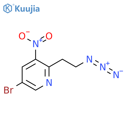 2-(2-azidoethyl)-5-bromo-3-nitropyridine structure