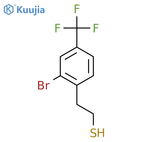 2-2-bromo-4-(trifluoromethyl)phenylethane-1-thiol structure