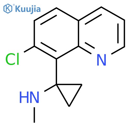 1-(7-chloroquinolin-8-yl)-N-methylcyclopropan-1-amine structure