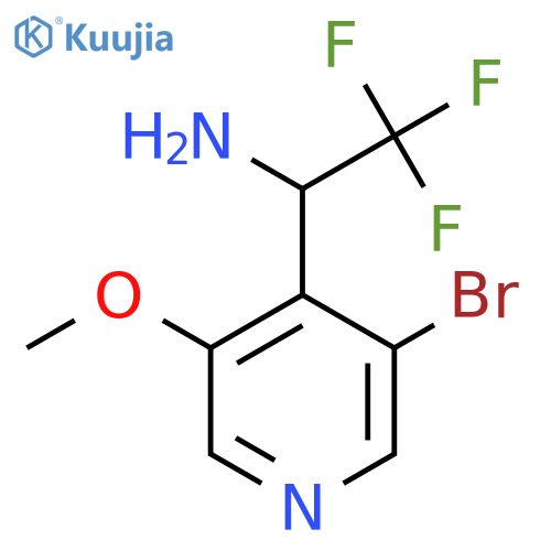 1-(3-bromo-5-methoxypyridin-4-yl)-2,2,2-trifluoroethan-1-amine structure