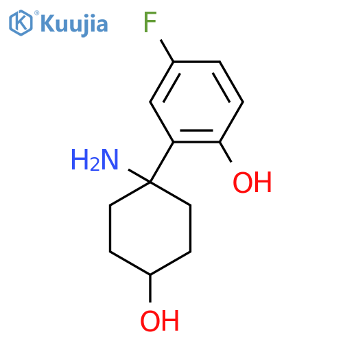 2-(1-amino-4-hydroxycyclohexyl)-4-fluorophenol structure