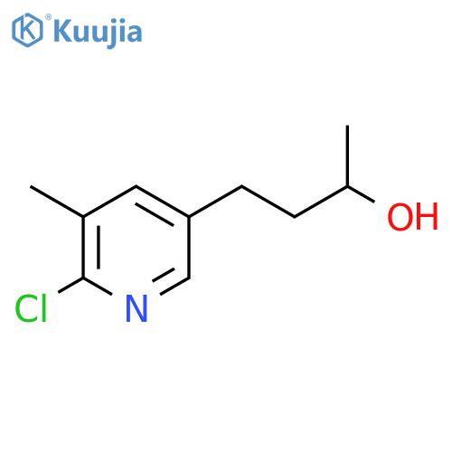 4-(6-chloro-5-methylpyridin-3-yl)butan-2-ol structure