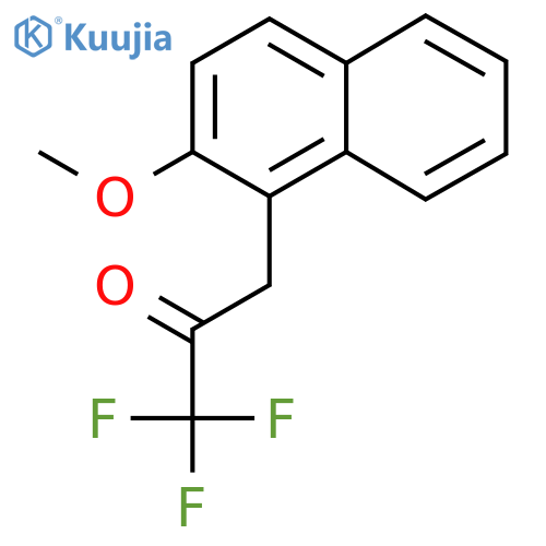 1,1,1-trifluoro-3-(2-methoxynaphthalen-1-yl)propan-2-one structure