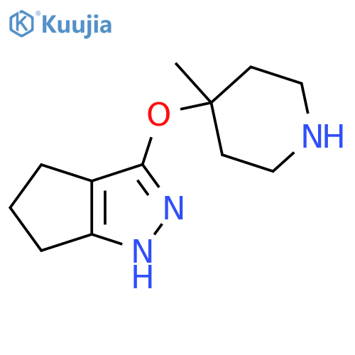 4-{1H,4H,5H,6H-cyclopentacpyrazol-3-yloxy}-4-methylpiperidine structure