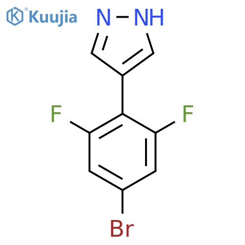 4-(4-bromo-2,6-difluorophenyl)-1H-pyrazole structure