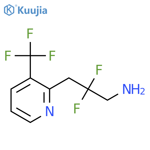 2,2-difluoro-3-3-(trifluoromethyl)pyridin-2-ylpropan-1-amine structure