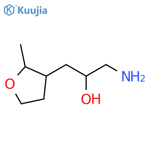 1-amino-3-(2-methyloxolan-3-yl)propan-2-ol structure